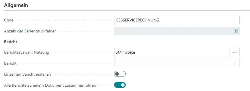 Berichte zusammenführen