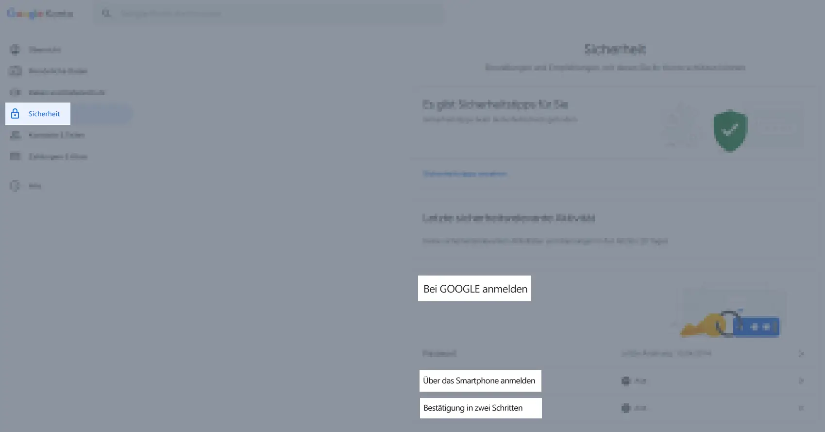 Einstellungen Gmail-Konto