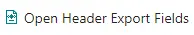 open header export fields