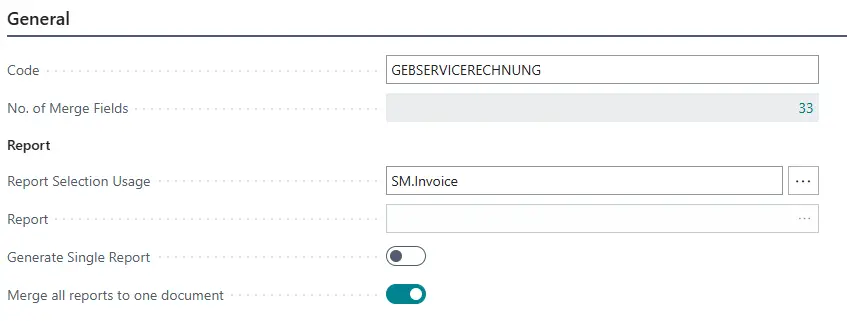 Merge reports