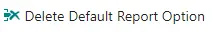 delete default report option